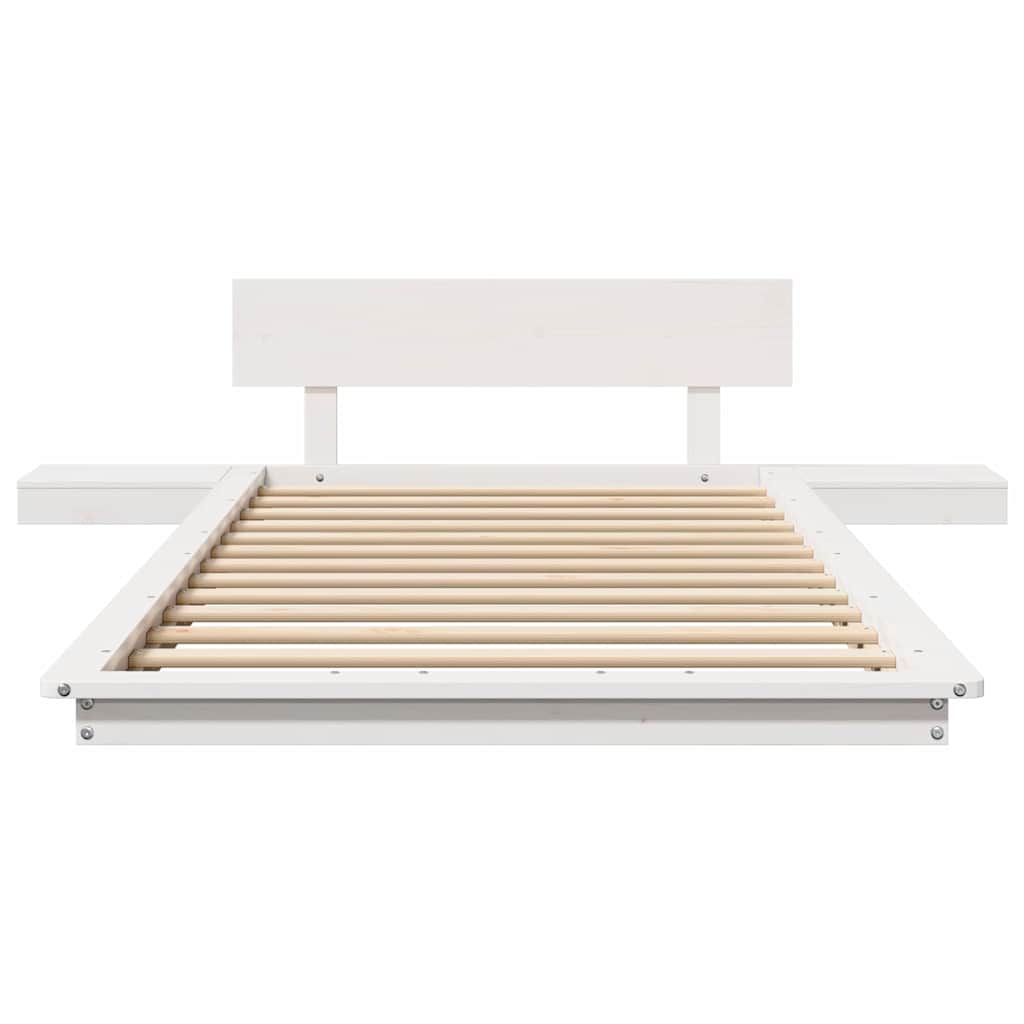 Bed Frame White 90 x 200 cm Wood